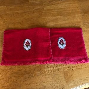Vintage Cannon holiday fingertip towels